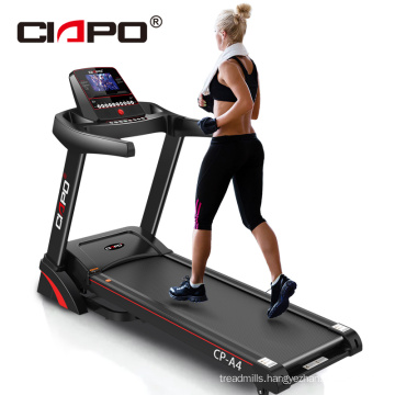 New design Electric treadmill running machine for home use cheap folding incline gym fitness equipment manufacturer China